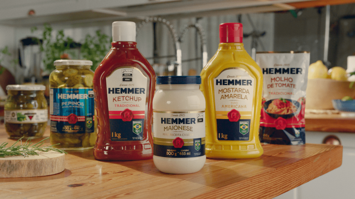 Hemmer muda embalagens e cria nova identidade visual em homenagem ao time Brasil