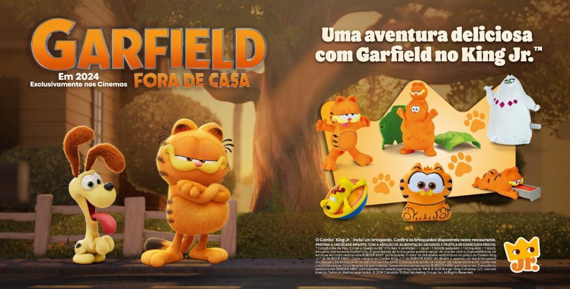 Burger King® e Garfield convidam fãs para uma aventura deliciosa e lançam novos brinquedos no Combo King Jr
