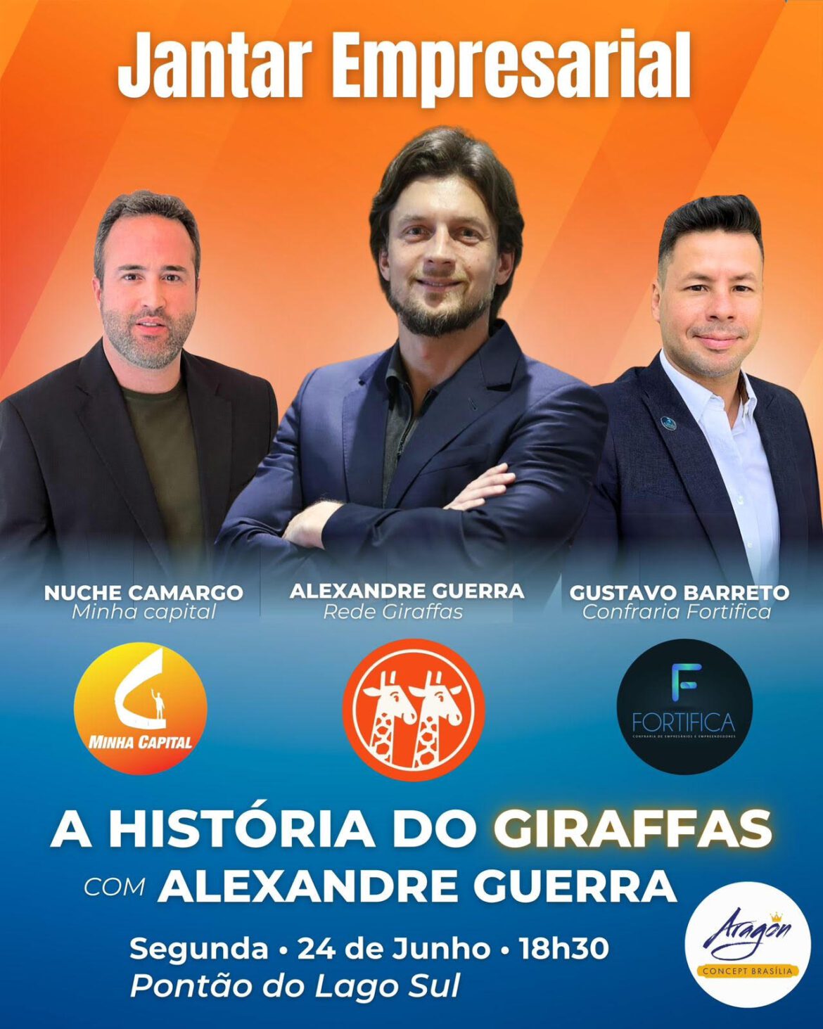 Jantar Empresarial Fortifica: uma noite de aprendizado e networking no Aragon Concept