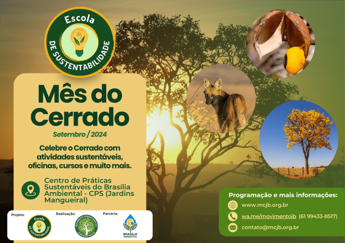 Mês do Cerrado terá programação especial no Centro de Práticas Sustentáveis - CPS