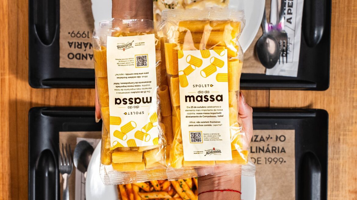 Spoleto celebra o Dia da Massa com presente especial para os clientes