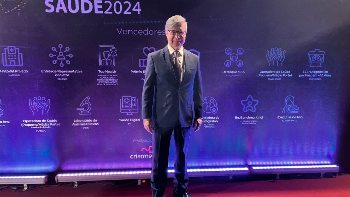 Newton Quadros é um dos vencedores do Benchmarking Saúde 2024