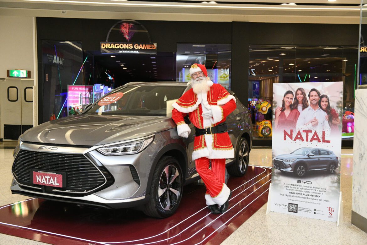 Gifts colecionáveis assinados por Athos Bulcão e sorteio de carro BYD marcam promoção de Natal do TGS