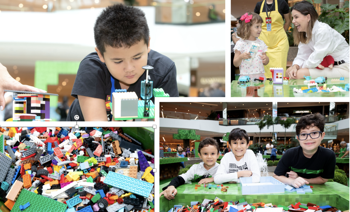 LEGO® Minecraft® na Praça Central do ParkShopping