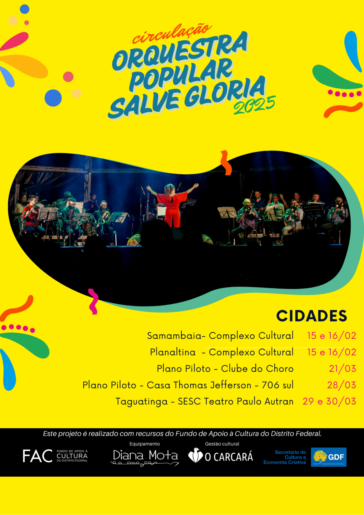 Orquestra Popular Salve Glória circula pelo Distrito Federal