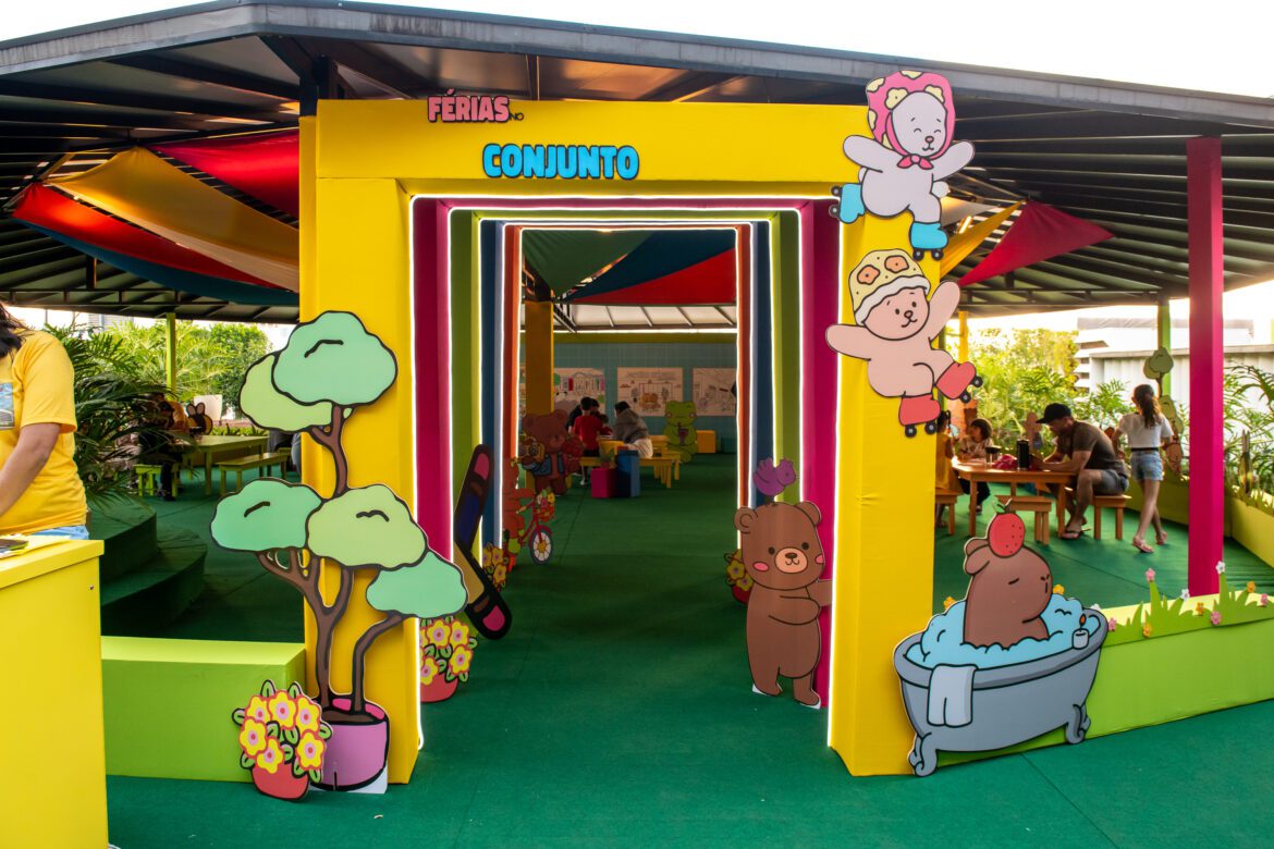 Oficina de colorir, Galinha Pintadinha e Aulão de Patins agitam as férias no Conjunto Nacional