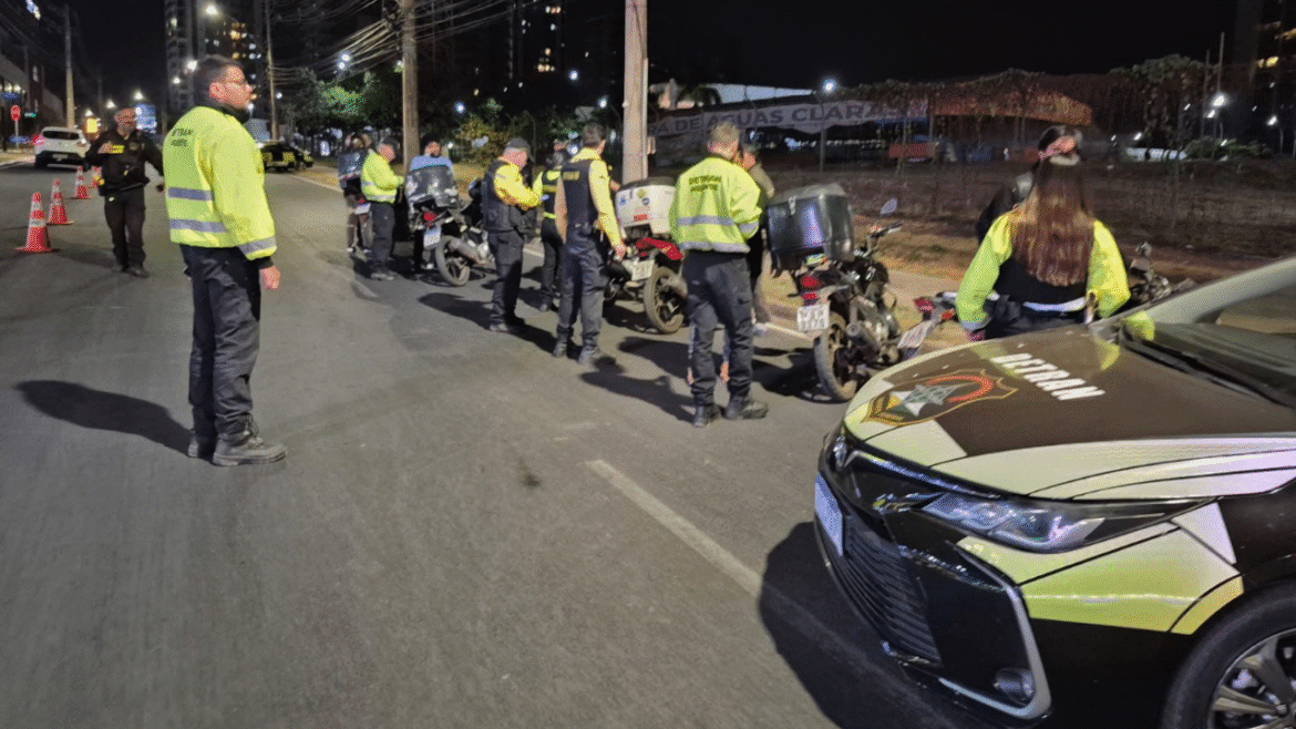 Fiscalização flagra infrações de trânsito em Águas Claras e São Sebastião