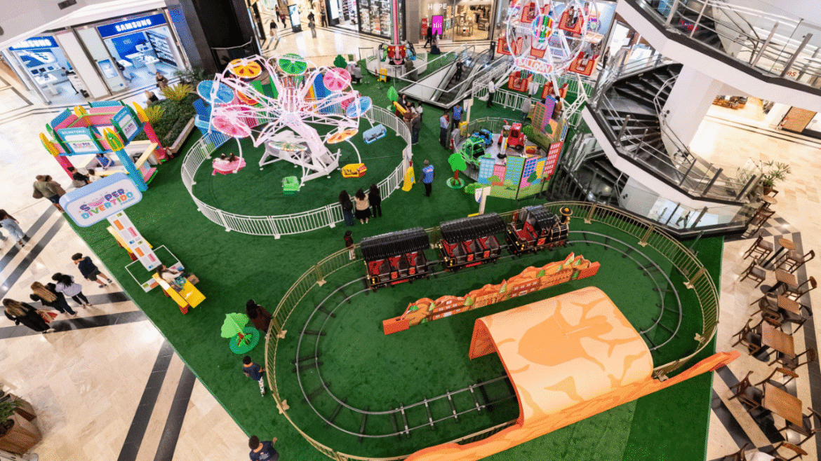 Últimos dias para viver a aventura do Super Divertido Parque no Pátio Brasil