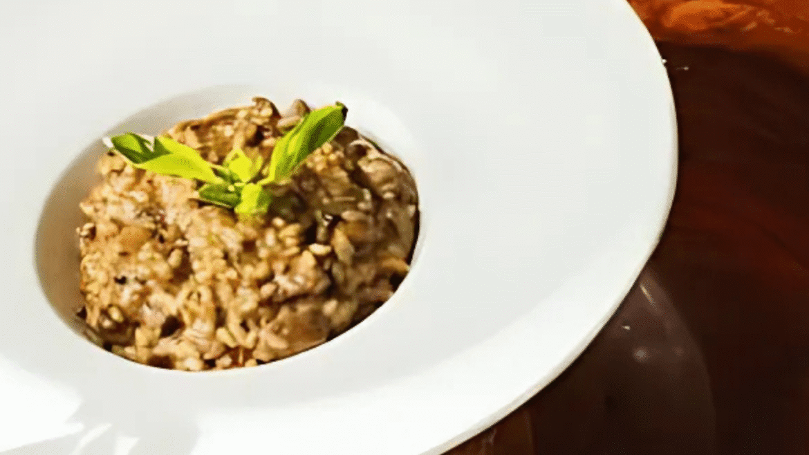 Como preparar um delicioso Risoto de Mignon ao Funghi, segundo o chef Rodrigo Santos do Vino