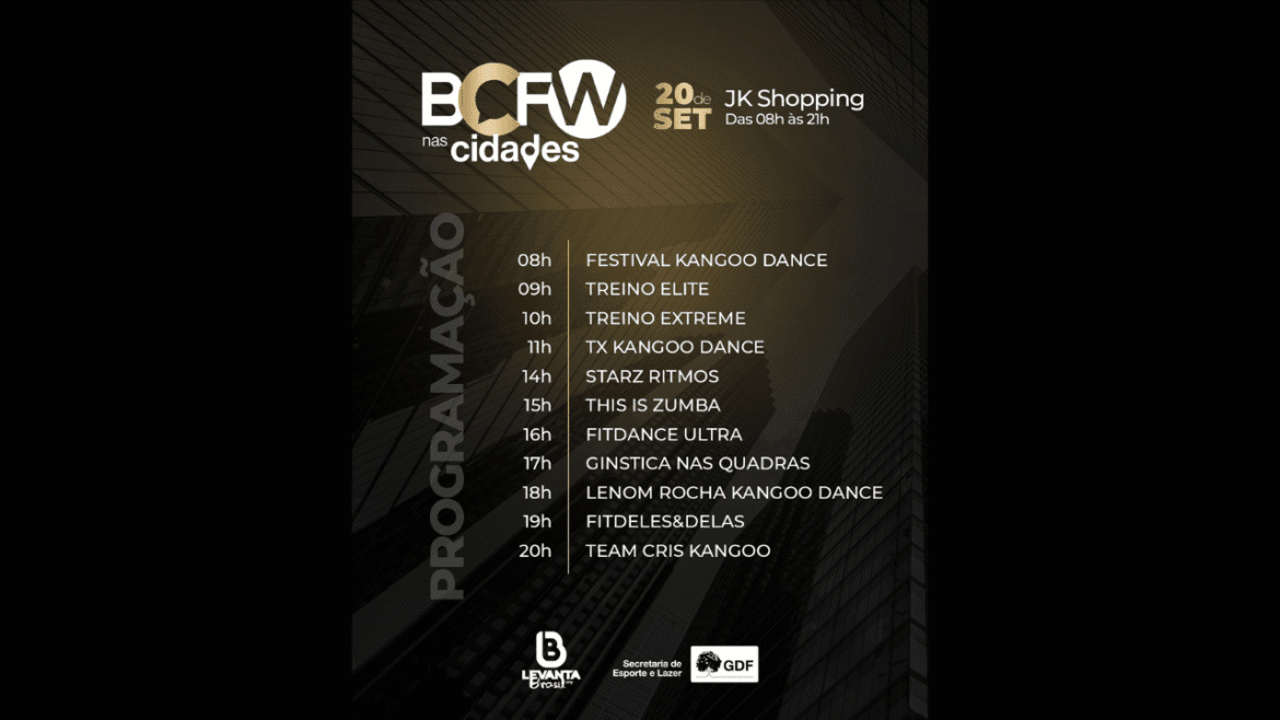 BCFW nas Cidades movimenta o JK Shopping com programação de saúde e bem-estar