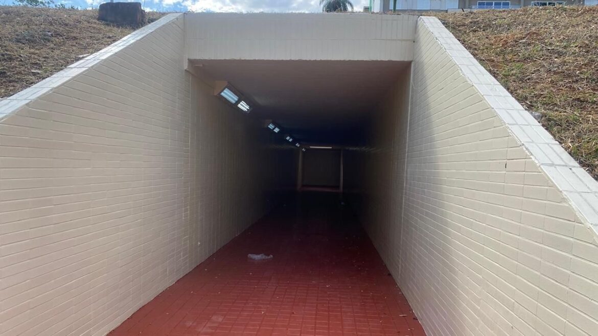 Concluída reforma da passagem subterrânea da 104 Sul