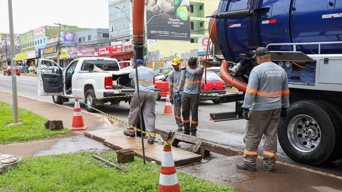 Ações mecanizadas de limpeza de bocas de lobo são intensificadas em todo o Distrito Federal