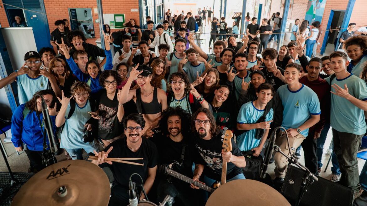 Projeto leva aulas gratuitas de guitarra para alunos da rede pública e do ensino especial no DF