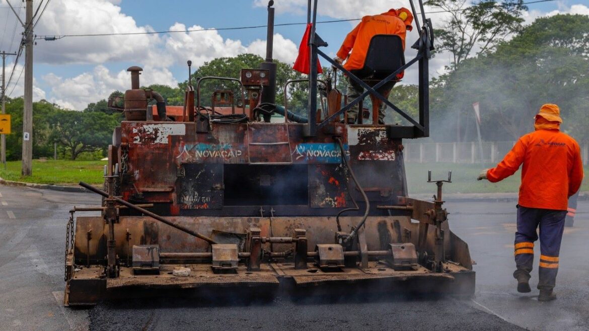 Primeiro semestre teve mais de 90 mil m² de pavimentação e recuperação asfáltica em todo o DF