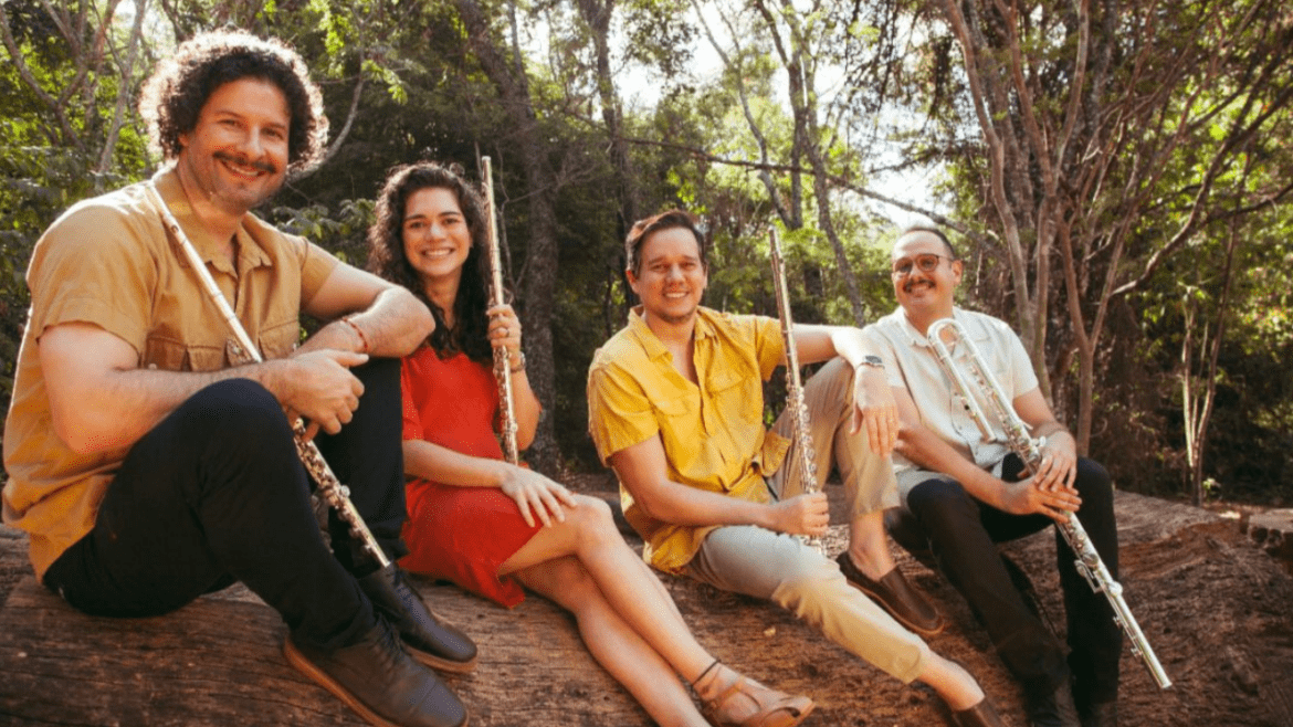 Quarteto transversal homenageia Hermeto Pascoal com recital na Casa Thomas Jefferson