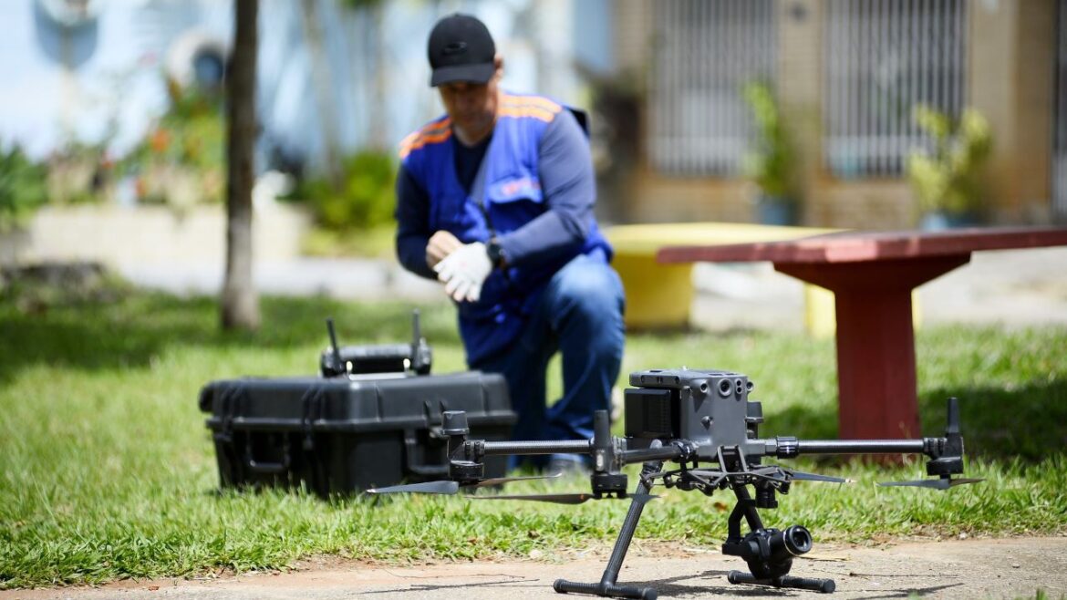 Com uso de drones, Saúde reforça combate ao mosquito da dengue