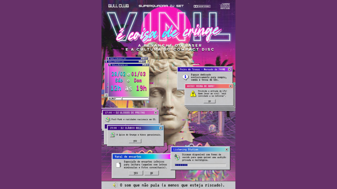 O Laser contra-ataca: Feira "Vinil é Coisa de Cringe" celebra a cultura do CD no Infinu