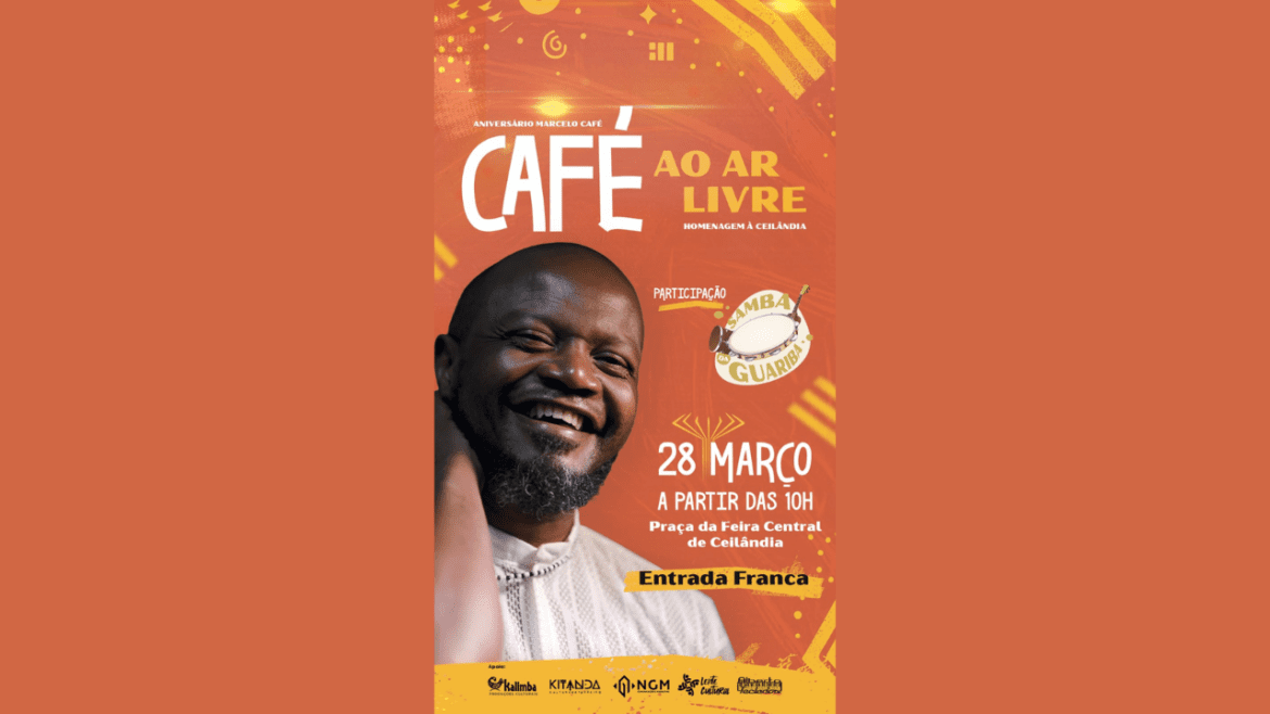 Marcelo Café celebra aniversário da cidade e 30 anos de carreira com show gratuito na Feira
