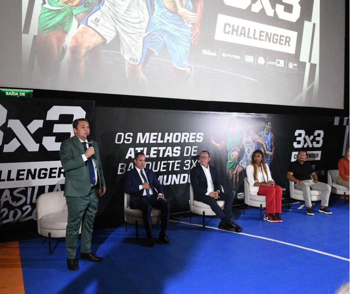 Coletiva de imprensa marca lançamento oficial do Challenger Internacional 3x3 no Pátio Brasil Shopping